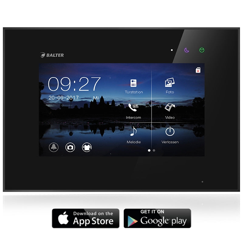 BALTER EVO 7-Zoll Wi-Fi Videostation – EVO-7M-WIFI-BLACK