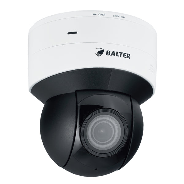 BALTER X ECO IP Mini-PTZ-Kamera mit 2.0MP, 5X Zoom, 1920x1080p, Nachtsicht 30m, WDR 120dB, Ultra H.265, VCA, 60°/Sek. Geschwi