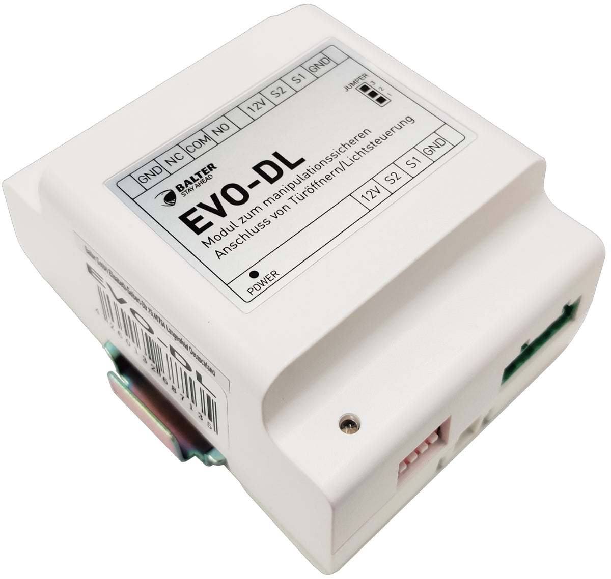 BALTER EVO Türöffner Modul, 2-Draht BUS Technologie, Türöffner Steuereinheit für extra Sicherheit, Manipulationssicher, EVO-D