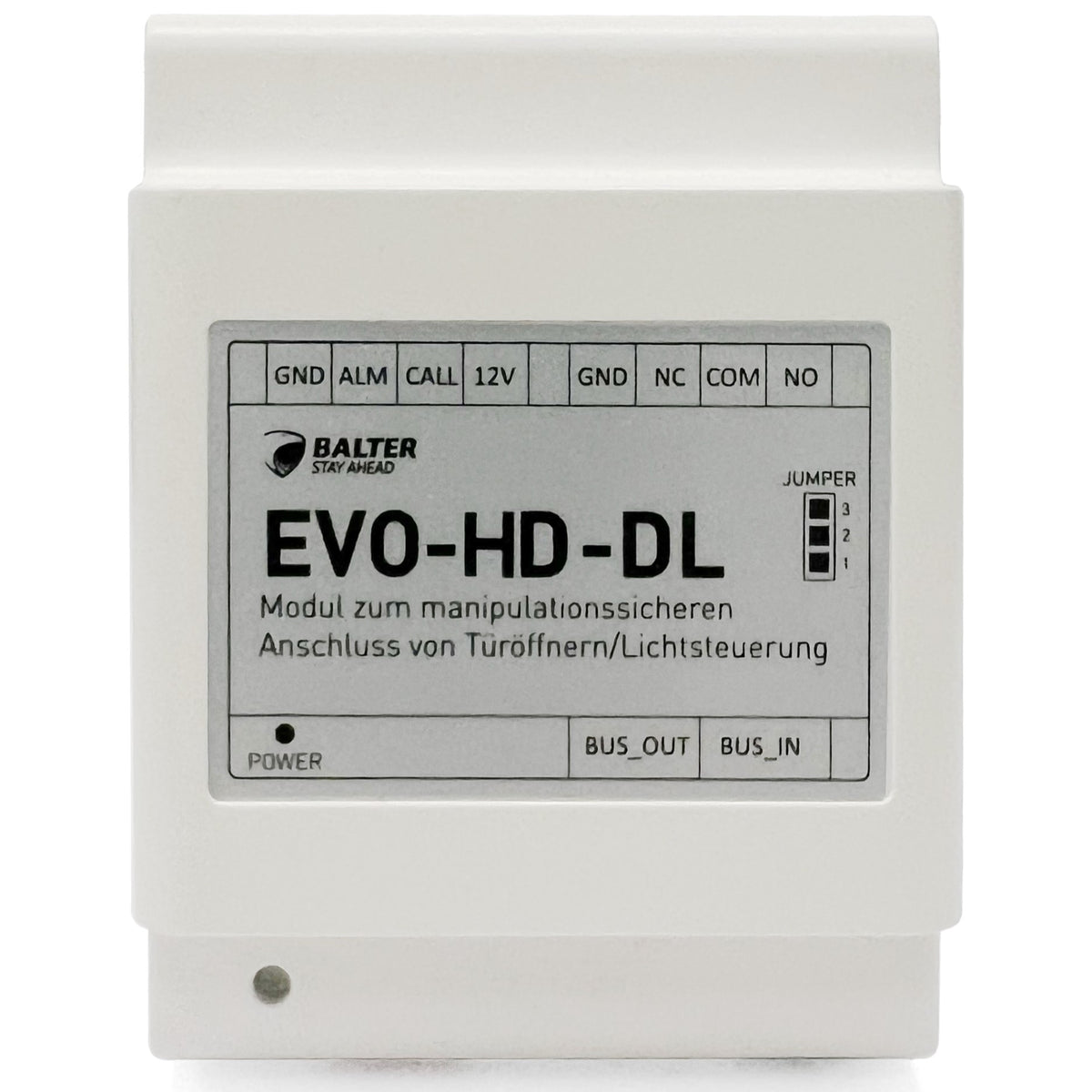 BALTER EVO HD Türöffner Modul, IP über 2-Draht BUS Technologie, Türöffner Steuereinheit für extra Sicherheit, Manipulationssi
