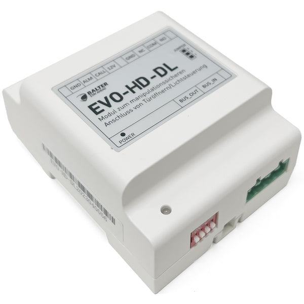 BALTER EVO HD Türöffner Modul, IP über 2-Draht BUS Technologie, Türöffner Steuereinheit für extra Sicherheit, Manipulationssi