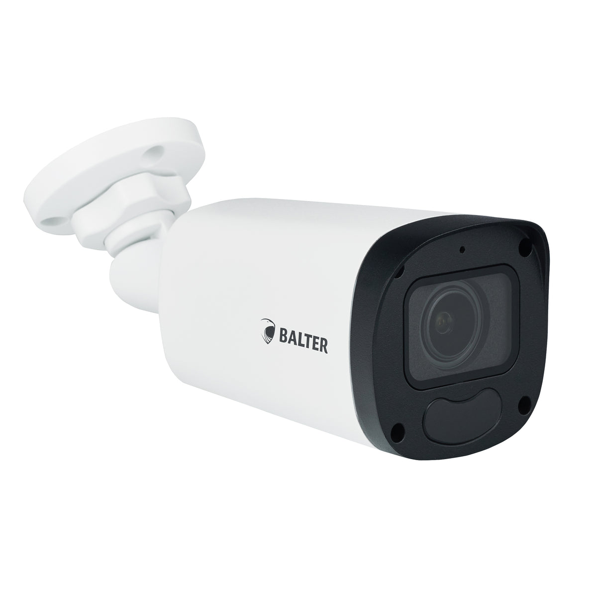 BALTER X ECO IP Außenkamera mit 5.0MP, 2.8-12mm Motorzoom, AutoFocus, Nachtsicht 50m, WDR 120dB, VCA, Privatzonen, Mikrofon, 