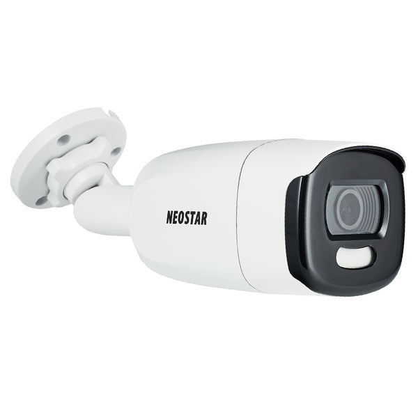 NEOSTAR 5.0MP TVI / AHD / CVI / CVBS 24H-Color Außenkamera, 2.8mm, Weißlicht-Nachtsicht 40m, Ultra-Low Light, WDR 130dB, 12V 