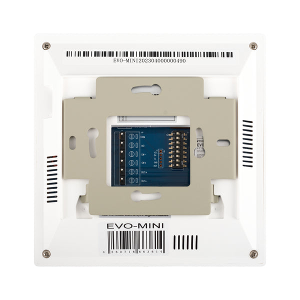 BALTER EVO MINI 4.3" Videostation, LCD-Farb-Bildschirm, microSD, Sensortasten, 2-Draht BUS, Plexiglas, Interkom, Weiß – EVO-M