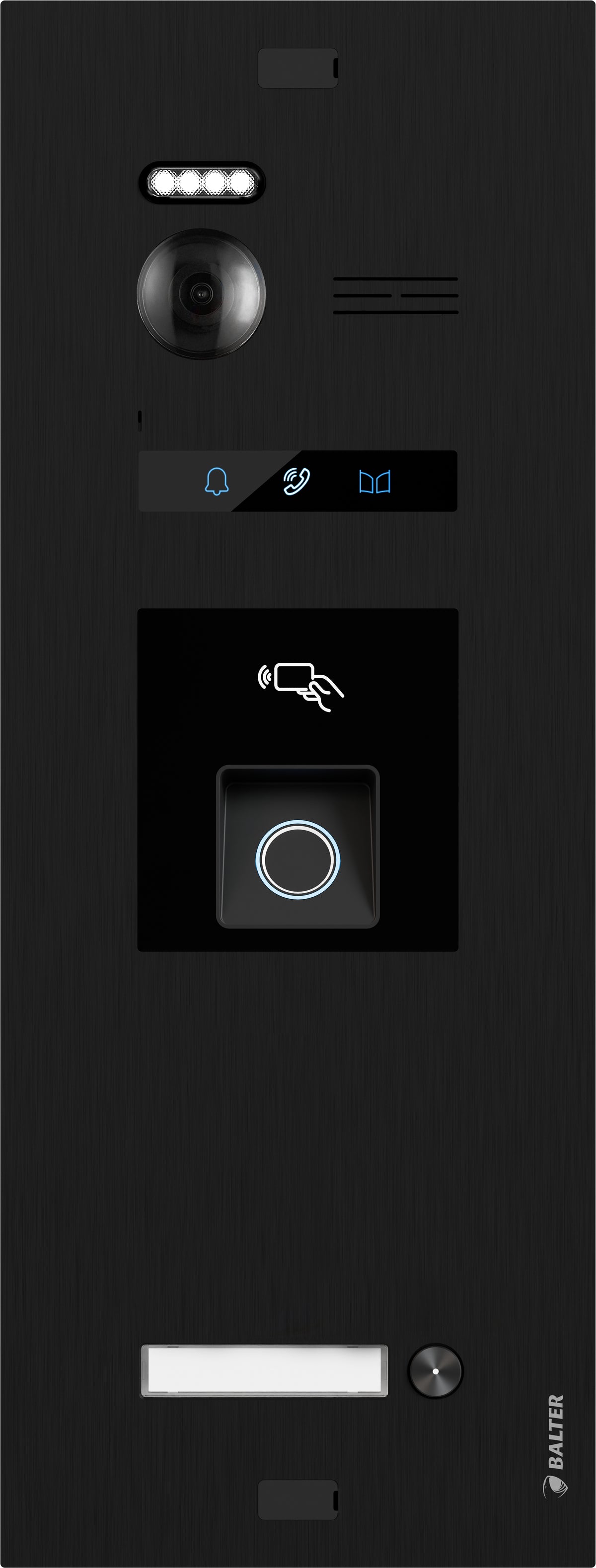 BALTER EVO HD Fingerprint IP-Türstation – EVO-HD-BLACK-FN-1FAM