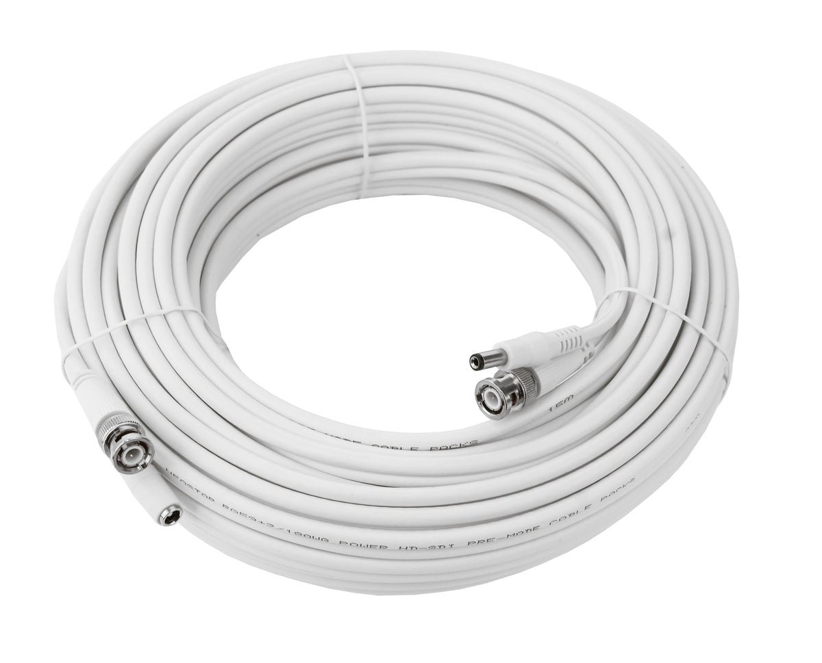 20 Meter Video + Strom Kombikabel, 4K UHD, TVI / CVI / AHD / HD-SDI / CVBS, RG59, 75 Ohm – Koax20