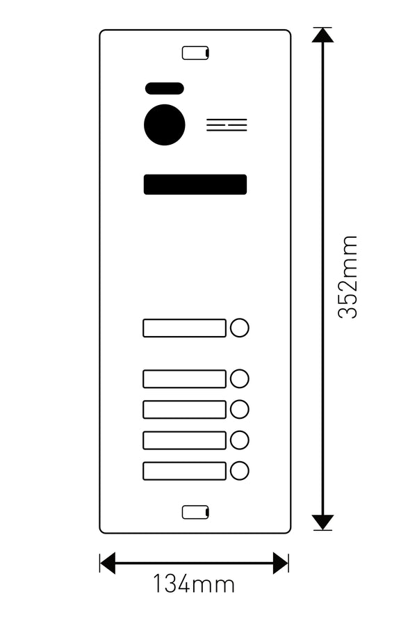 BALTER EVO HD IP-Türstation – EVO-HD-5FAM