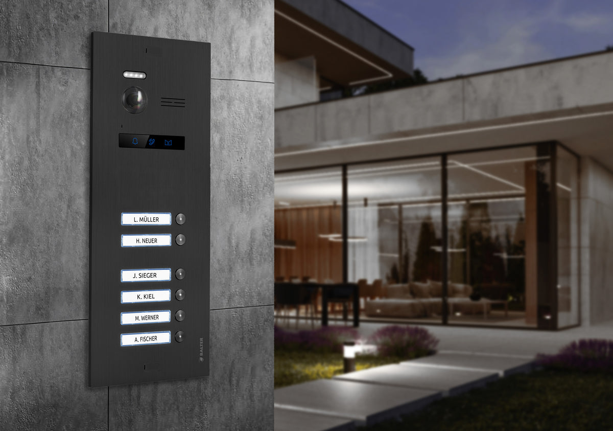 BALTER EVO HD IP-Türstation – EVO-HD-BLACK-6FAM