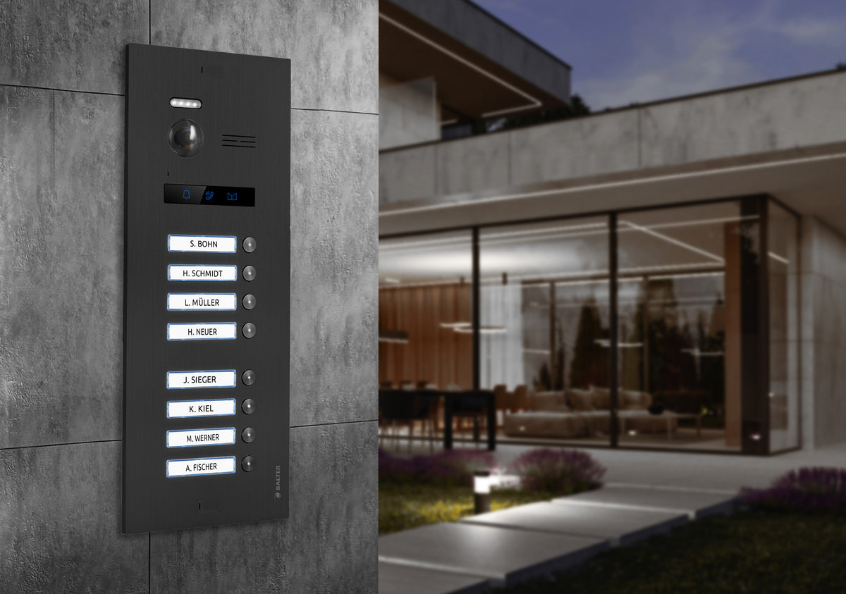 BALTER EVO HD IP-Türstation – EVO-HD-BLACK-8FAM