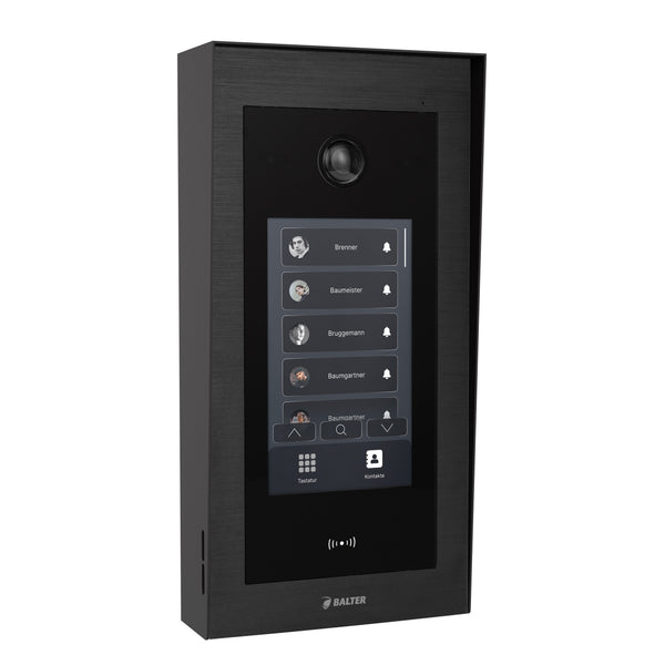 BALTER EVO-RC-BLACK-TOUCH Schwarze Aufputzmontagehalterung / Regenschild für die EVO-HD-BLACK-TOUCH-7 Türstation – EVO-RC-BLA