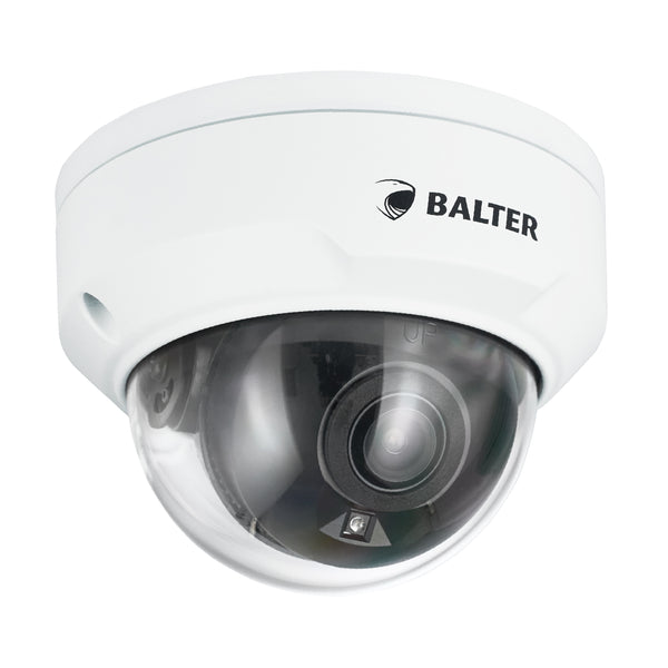 BALTER X PRO LightHunter Vandalensichere IP Dome-Kamera mit 8.0MP, 2.8mm, Nachtsicht 40m, Ultra Low Light, WDR 130dB, KI-Anal