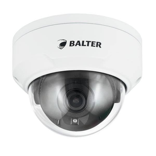 BALTER X PRO LightHunter Vandalensichere IP Dome-Kamera mit 8.0MP, 2.8mm, Nachtsicht 40m, Ultra Low Light, WDR 130dB, KI-Anal