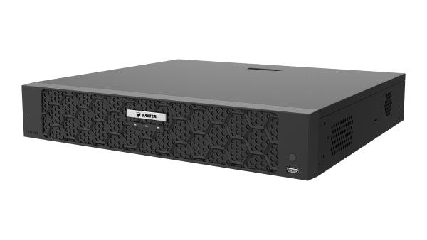 BALTER X SMART 32-Kanal Netzwerkrekorder mit 16 PoE-Ports, 4K UHD, H.265, 320Mbit, Videoanalyse, HDMI 4K, Cloud P2P, Audio I/