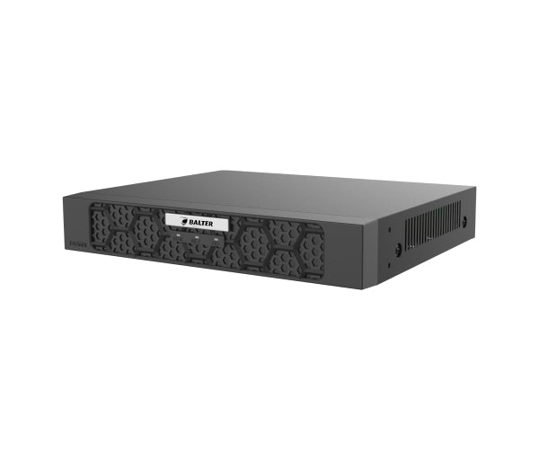 BALTER X SMART 4-Kanal PoE Netzwerk Rekorder, 4K UHD, H.265, Videoanalyse, HDMI 4K, Cloud P2P, PTZ, Audio IO, ONVIF – NVR5104