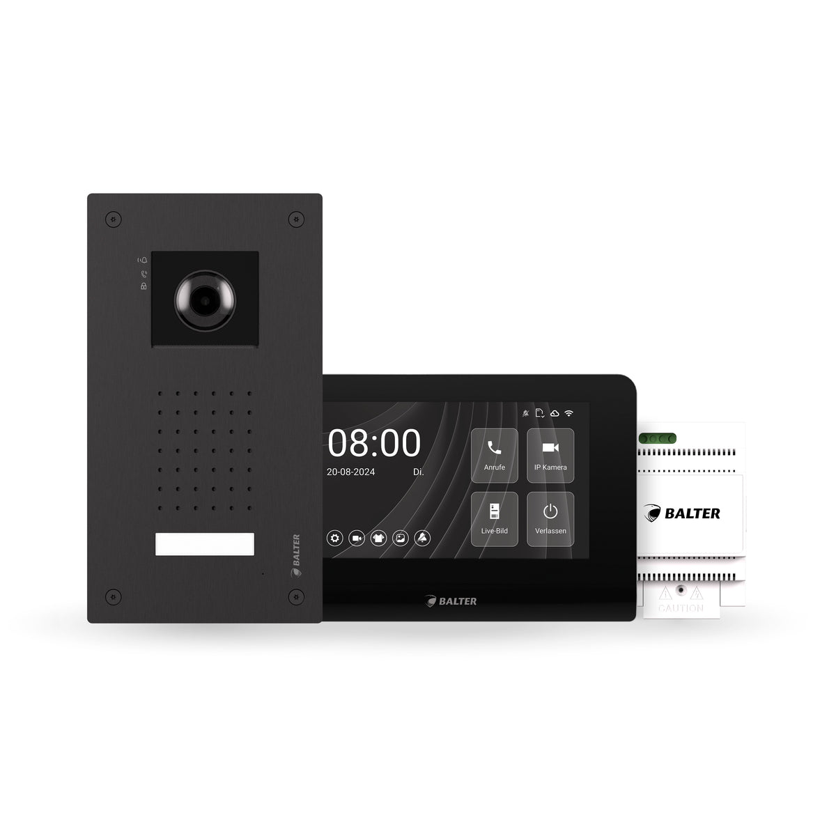 BALTER ENTRI L 2-Draht IP-BUS Komplettsystem – ENTRI-L-SET-BLACK