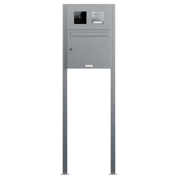 BALTER Standbriefkasten mit offenen Standfüßen für 1 Einheit, integrierte EVO-HD-PRO-Module: Kameramodul und Audiomodul mit 1