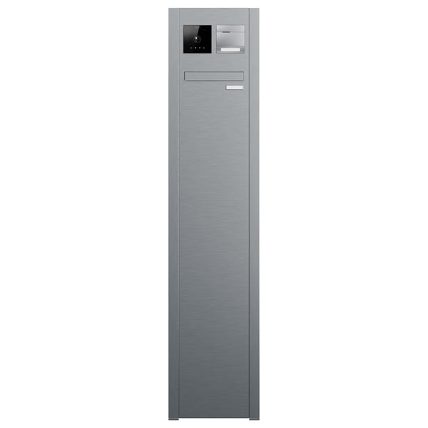 BALTER Standbriefkasten geschlossen für 1 Einheit, integrierte EVO-HD-PRO-Module: Kameramodul und Audiomodul mit 1 Ruftaste, 