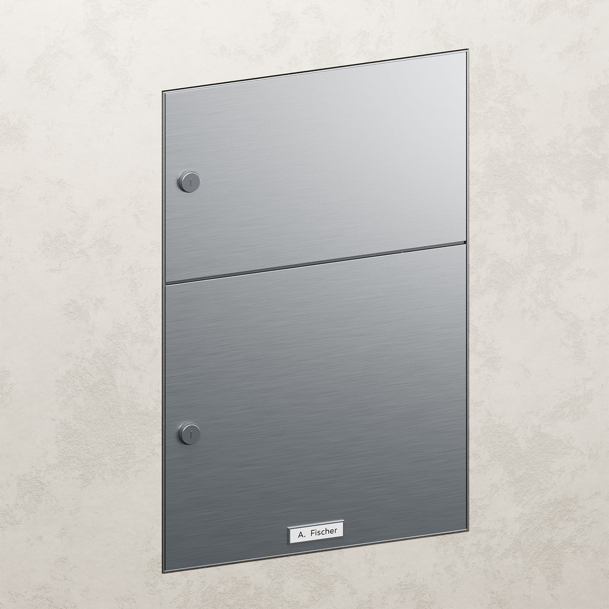 BALTER Durchwurfbriefkasten für 1 Einheit, integrierte EVO-HD-PRO-Module: Kameramodul und Audiomodul mit 1 Ruftaste, Video-Tü