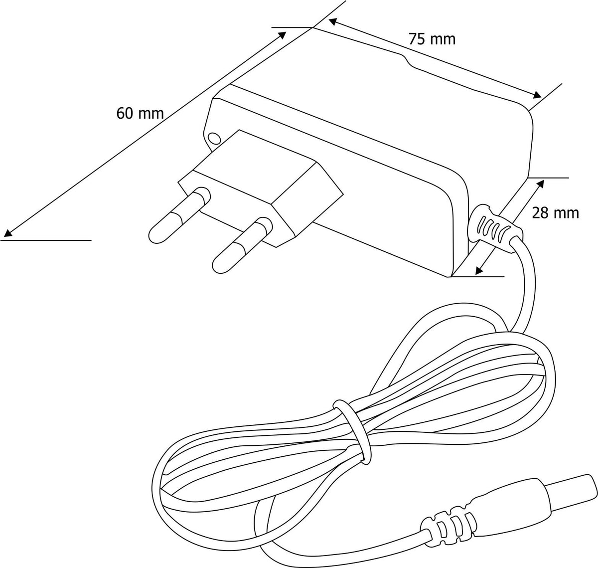 NEOSTAR Stecker-Netzteil 12V DC, 1A (12 Watt) – BMPA-1210A