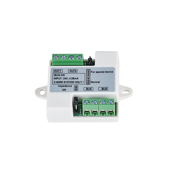 BALTER Signalverteiler für 2 Monitore oder 2 Türstationen, 2-Draht BUS Technologie – BUS-HS